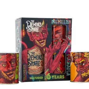 The Demon's Share Rum La Reserva Del Diablo Gift Glass Pack