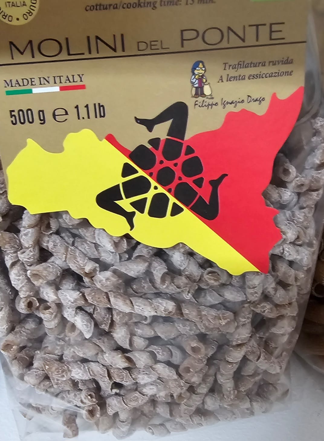 Busiate Pasta di Semola Integrale Bio "Tumminia" - 2x500 g
