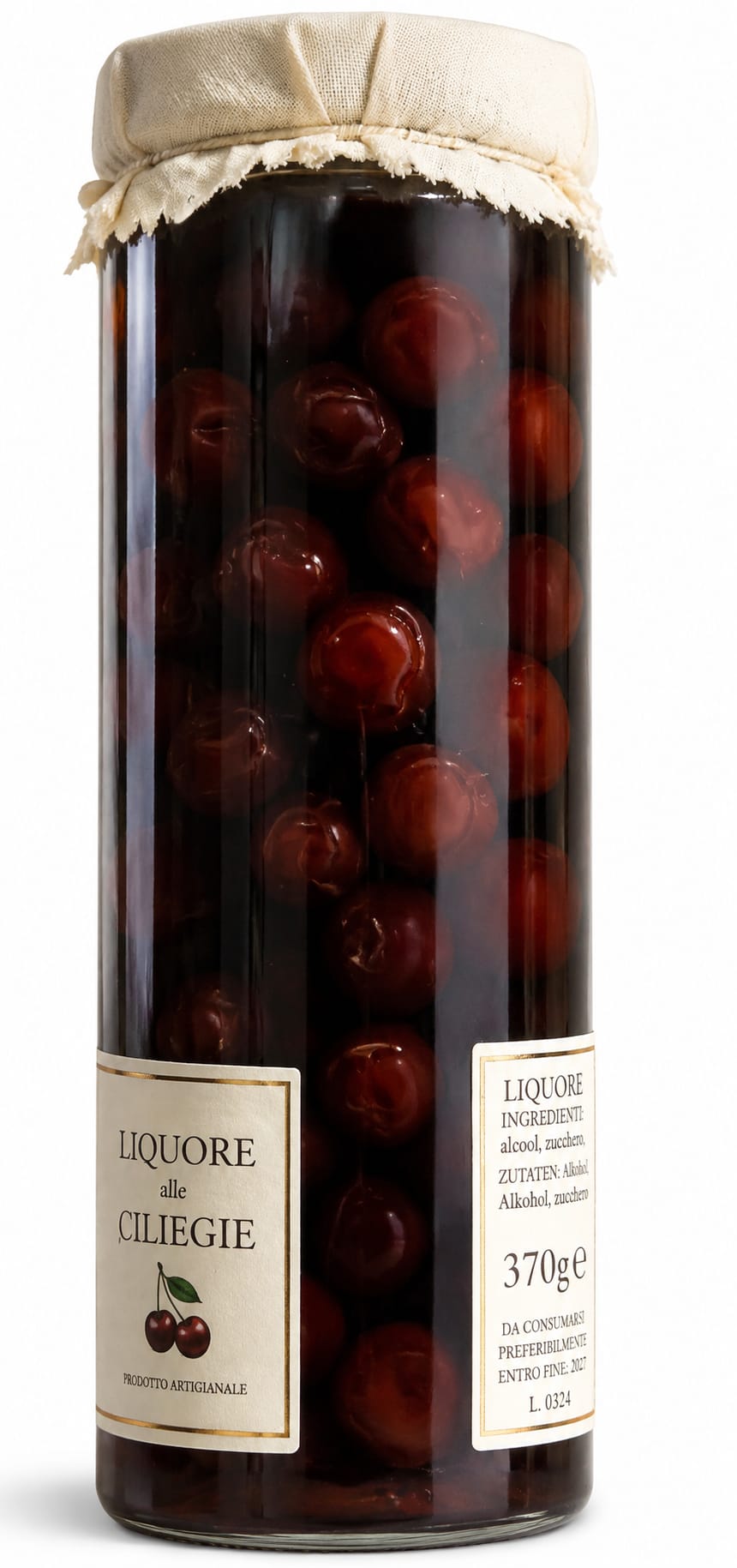 Liquore alle Ciliegie Marzadro – vista frontale