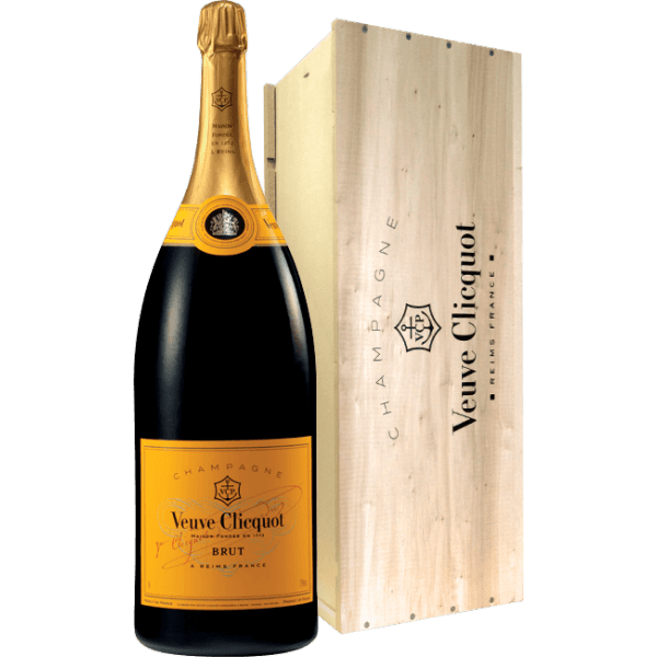 Champagne Brut Veuve Clicquot 3L Jeroboam Cassa Legno