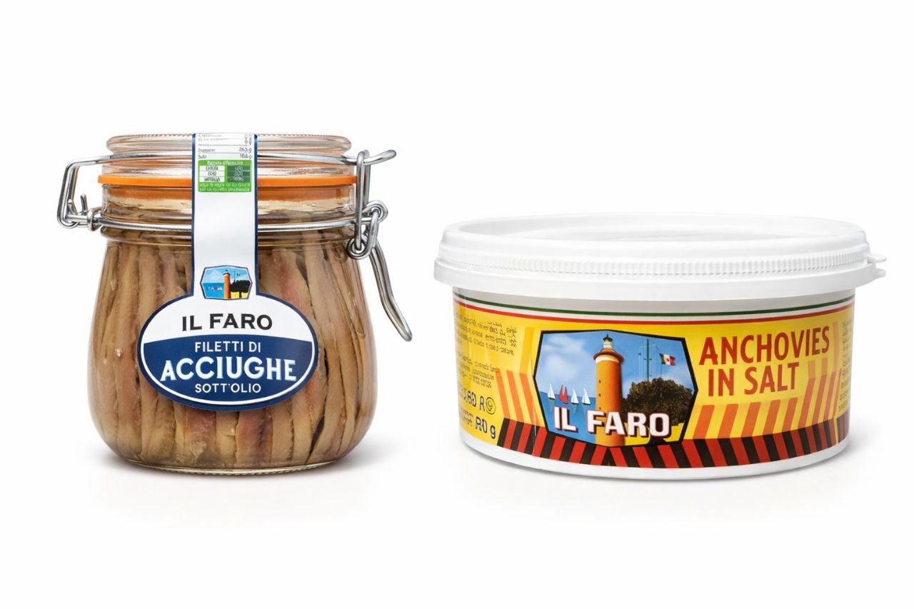 Acciughe Il Faro - Filetti Sott'olio 580g + Salate 1kg