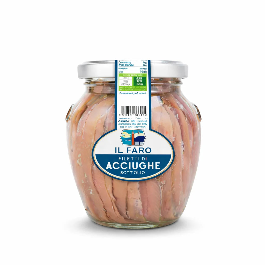 Filetti di Acciughe di Sciacca Sott'olio Il Faro – 320 g