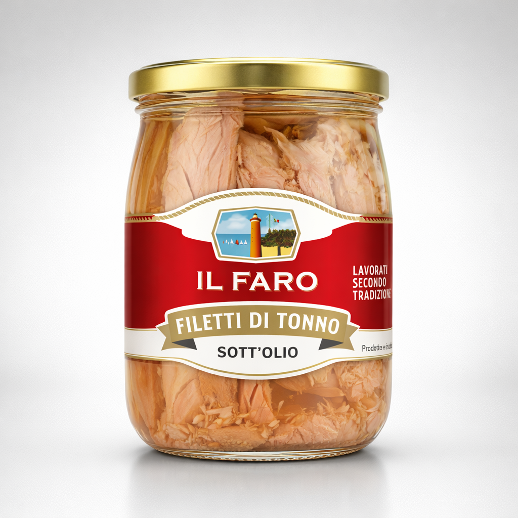 Tranci di Tonno in olio di semi di girasole gr. 540