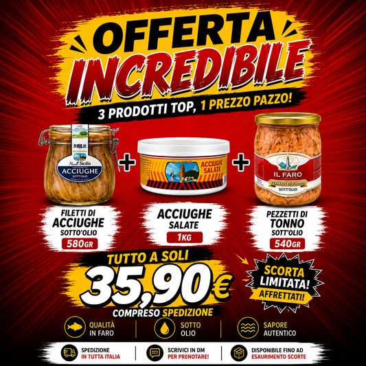 Il Faro – Bundle Offerta Incredibile | Acciughe + Acciughe Salate + Tonno