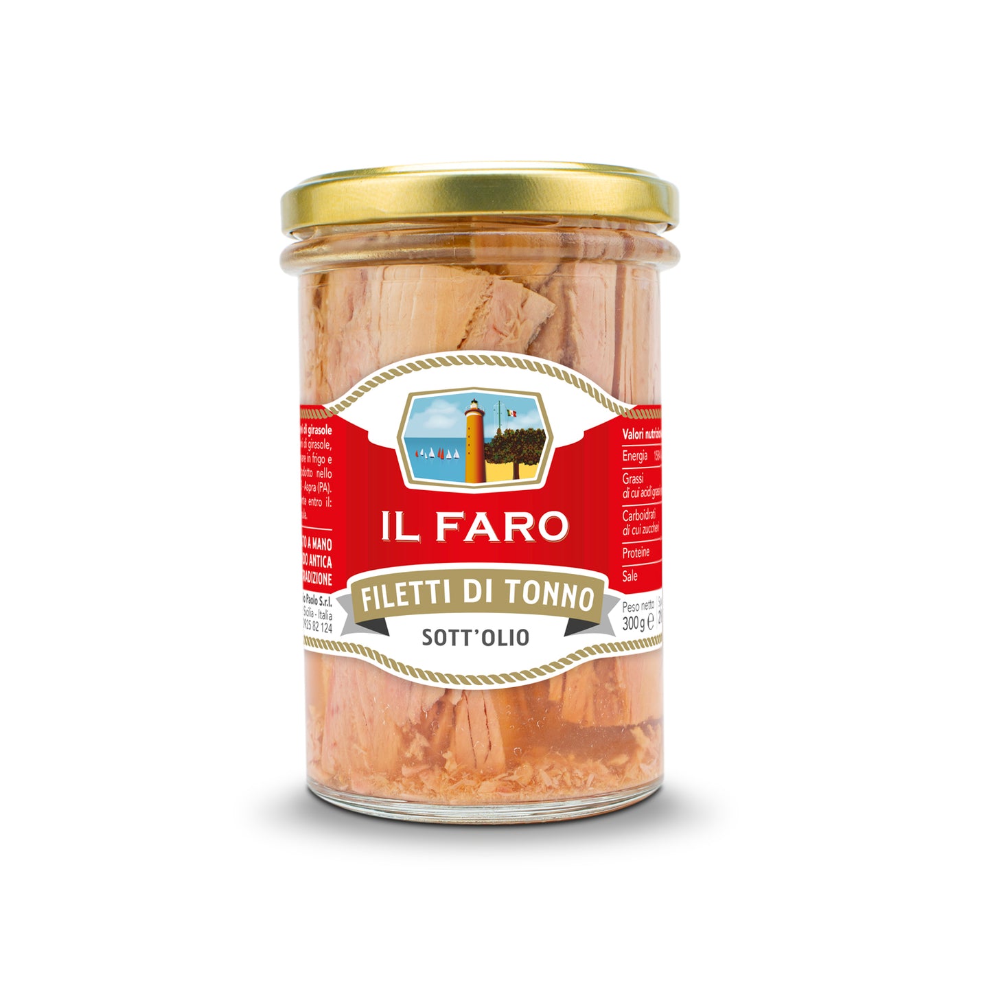 Filetti di Tonno Il Faro 300g sott'olio