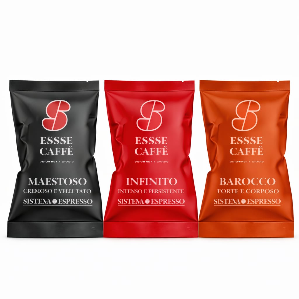 ESSSE Caffè – 200 Capsule a Scelta (Maestoso, Infinito o Barocco)
