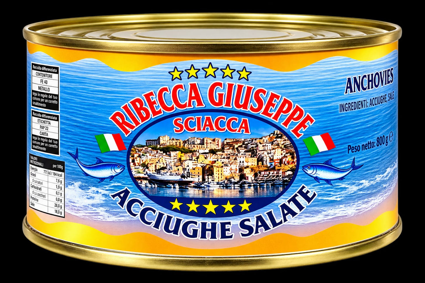 Acciughe salate di sciacca 850gr