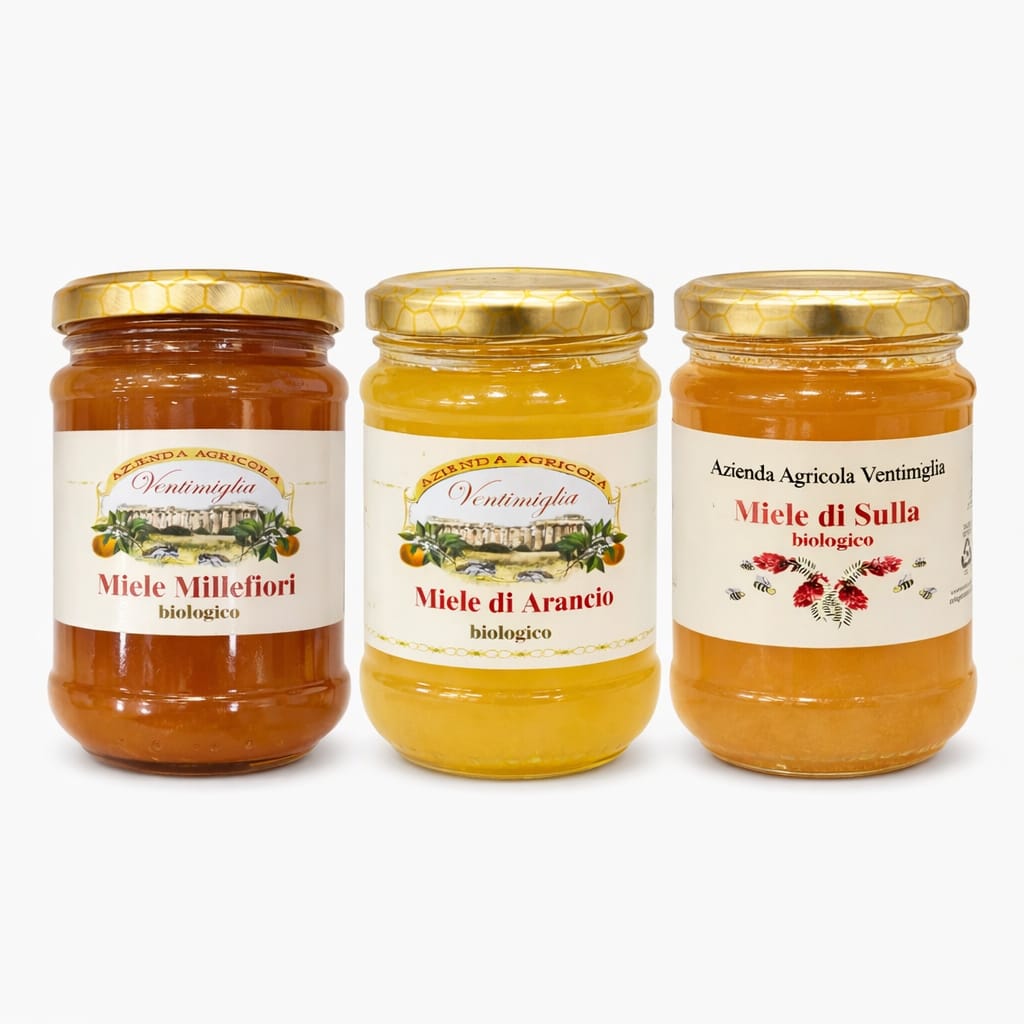 Trio Miele Biologico Siciliano - 3x250gr
