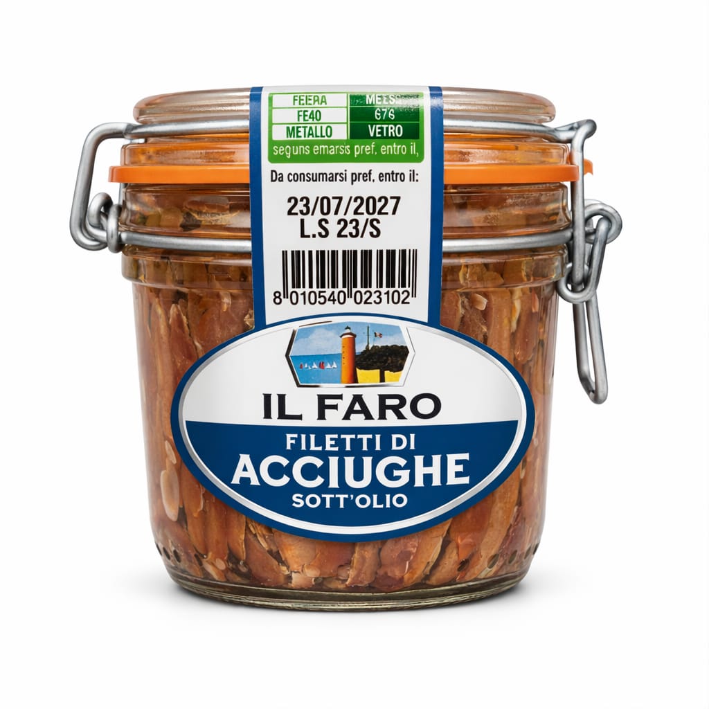 Filetti di Acciughe sott'olio - Il Faro 230gr