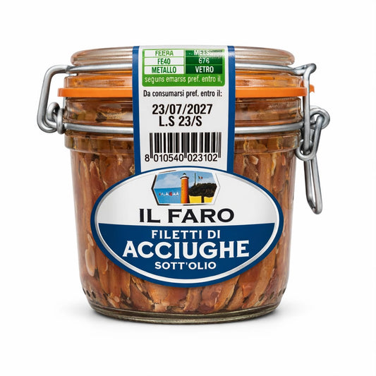 Filetti di Acciughe sott'olio - Il Faro 230gr