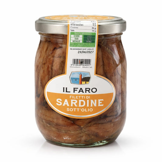 Filetti di Sardine Sott'olio - Il Faro 580gr
