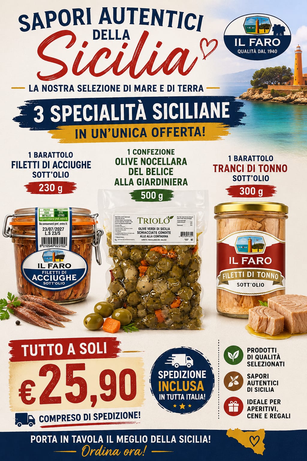3 Specialità Siciliane – Il Faro & Triolo