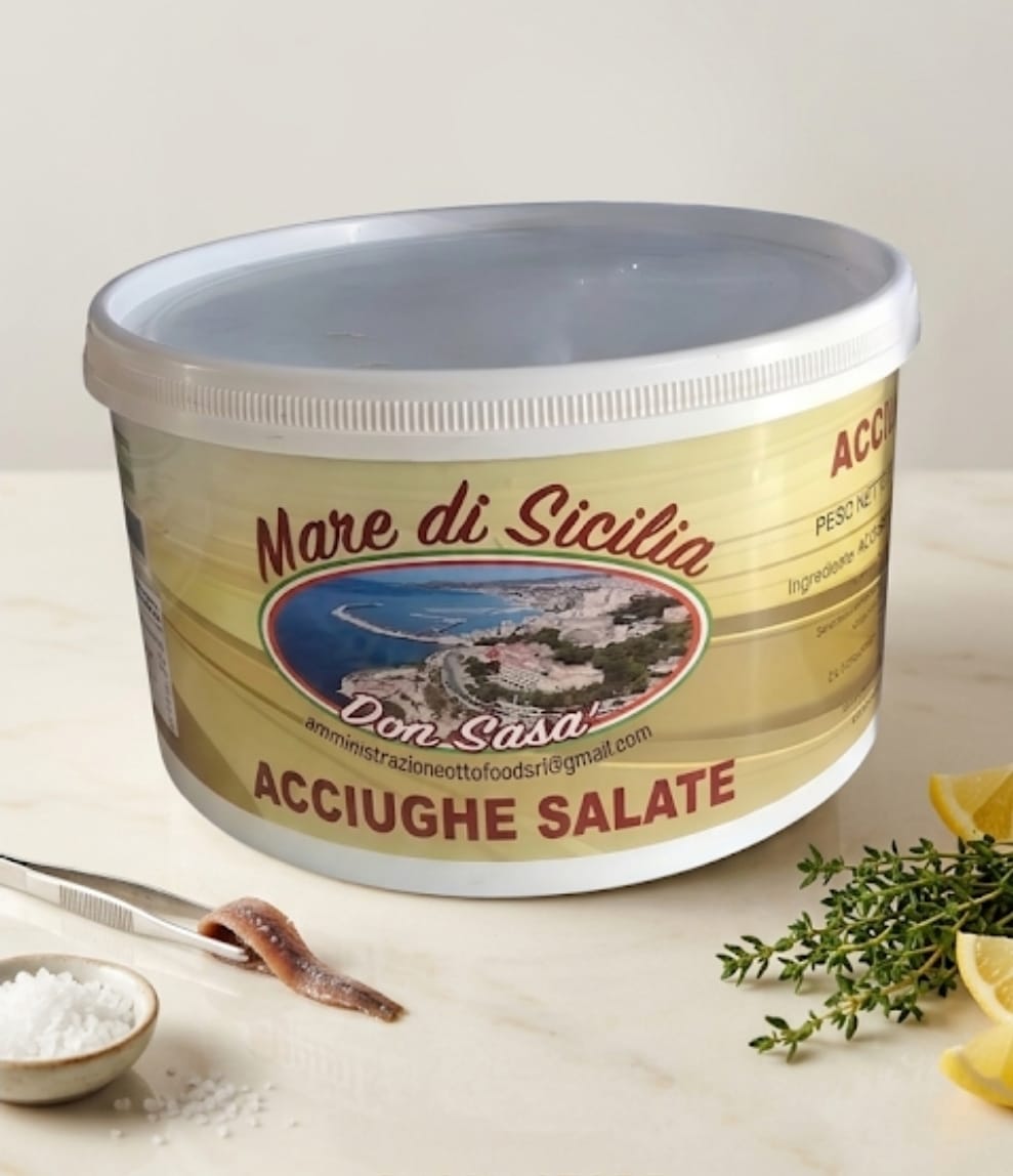 Acciughe Salate Mare di Sicilia - Don Sasà 5kg