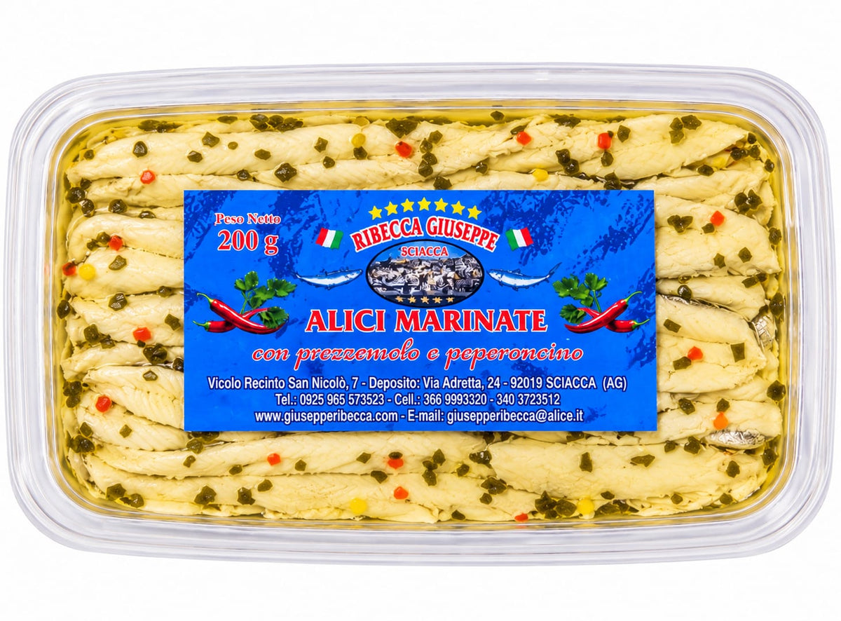Alici Marinate Ribecca Giuseppe - etichetta