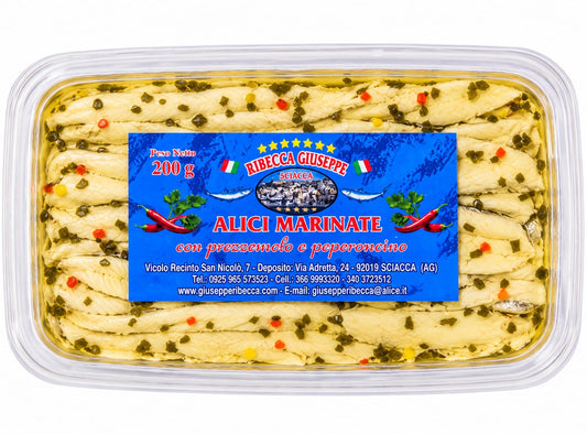 Alici Marinate Ribecca Giuseppe - etichetta