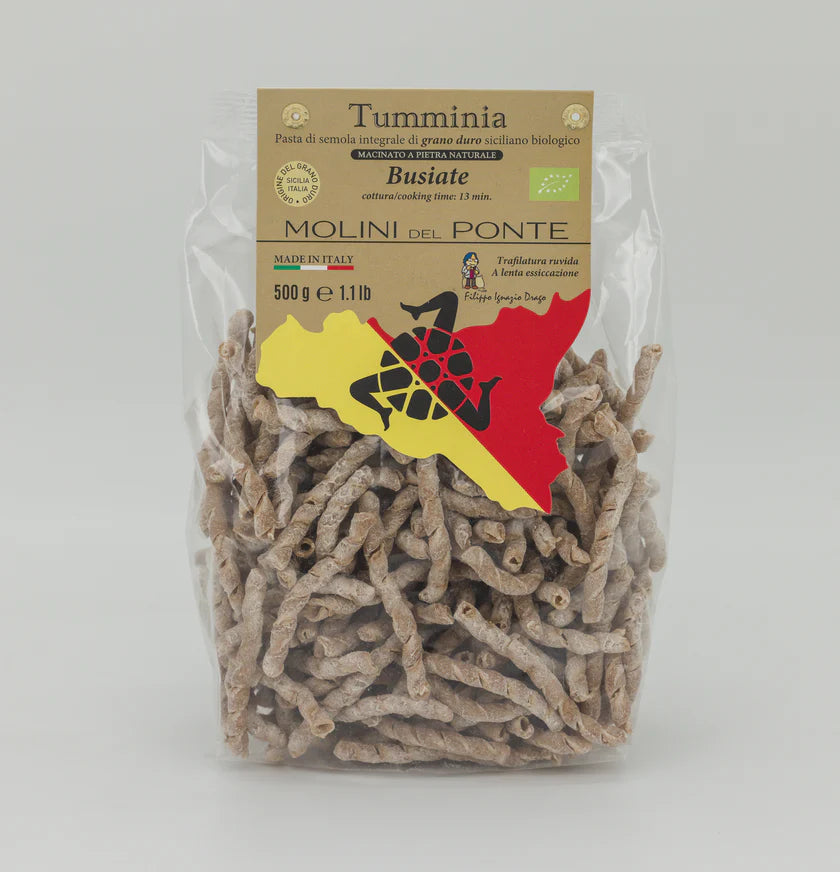 Busiate Pasta di Semola Integrale Bio "Tumminia" - 2x500 g