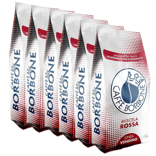 Caffè Borbone Miscela Rossa in Grani – 6x1kg (6kg)