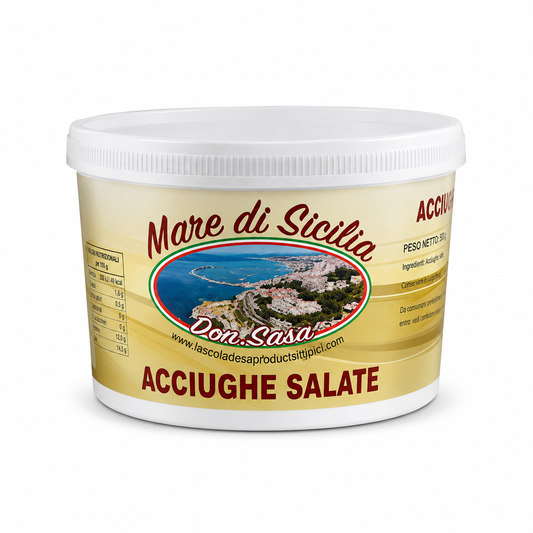 Acciughe Salate Mare di Sicilia - Don Sasà 5kg