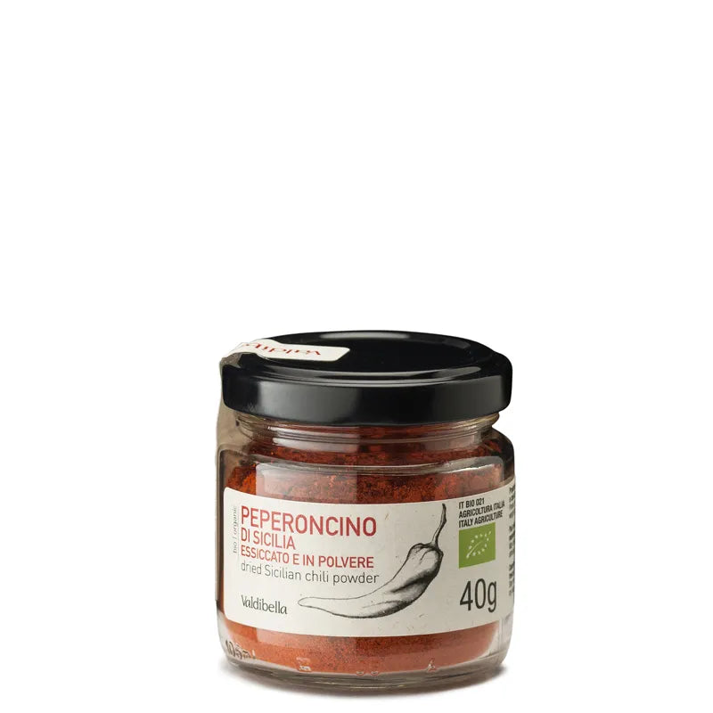 Peperoncino di Sicilia Essiccato e in Polvere Bio – Valdibella 40g