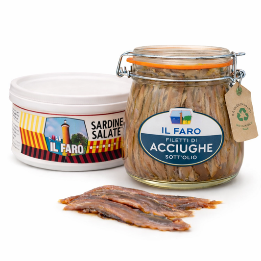 Acciughe e Sardine Siciliane Artigianali – 1,58 kg | Spedizione Inclusa