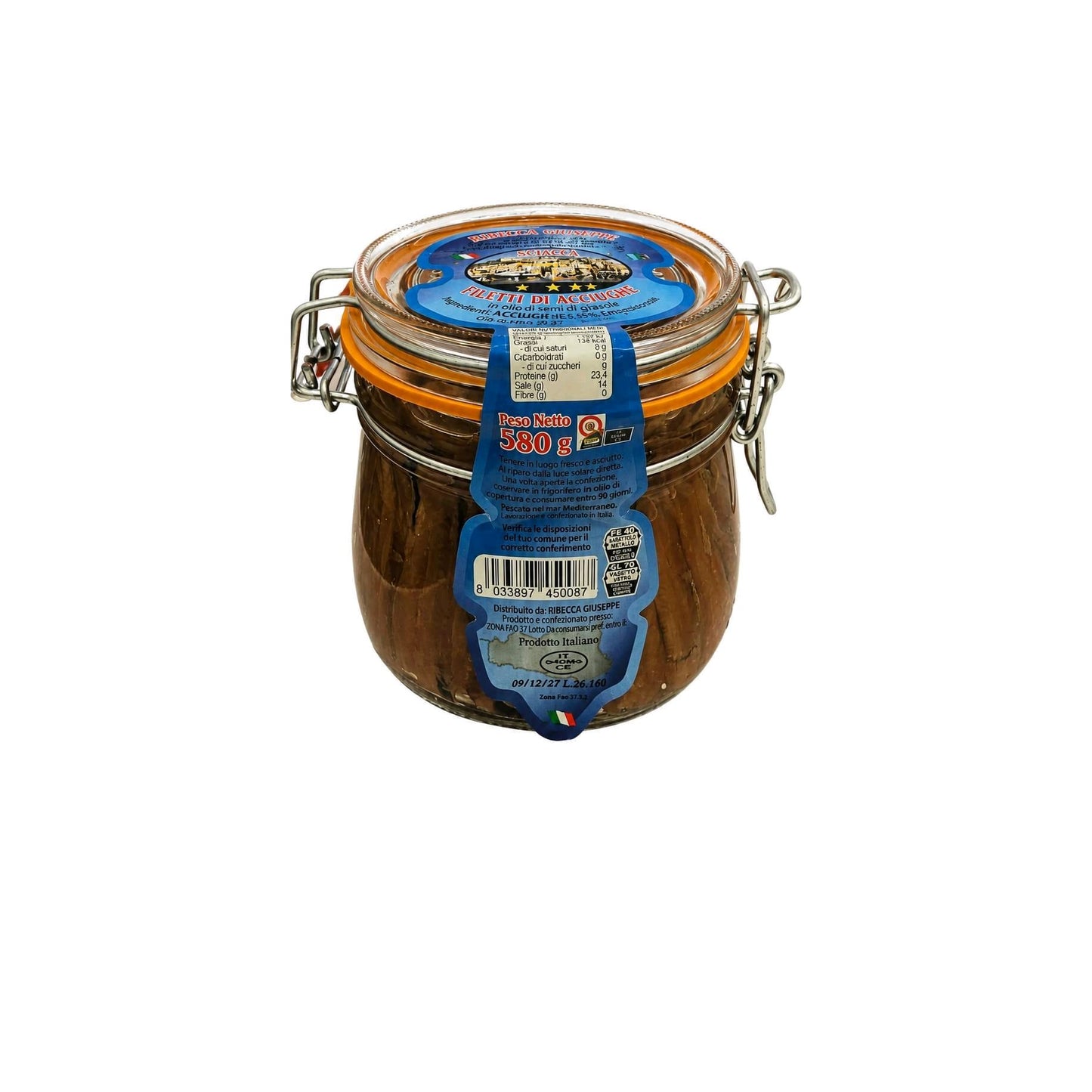 Offerta 2 Barattoli Filetti di Acciughe – 580g cad.