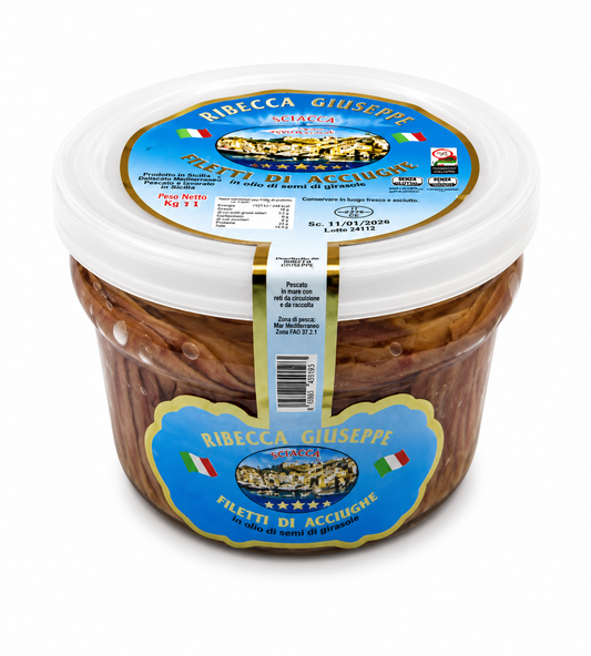 Filetti di Acciughe Ribecca Giuseppe – Vaso 1,5 kg