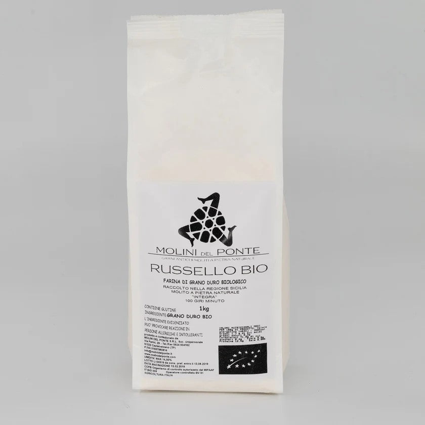 Russello Bio – Farina Integra di Grano Duro Biologico Molini del Ponte 1kg