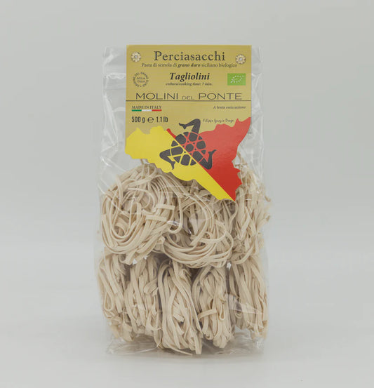 "TAGLIOLINI" PASTA di SEMOLA di PERCIASACCHI BIO - 500 GR