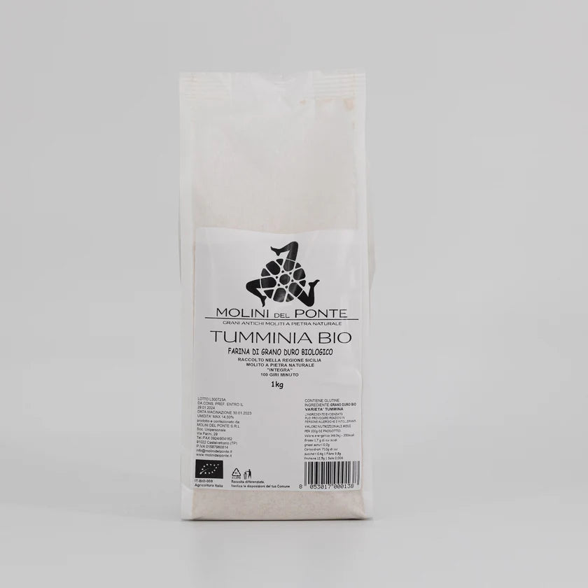 Tumminia Bio – Farina Integra di Grano Duro Biologico Molini del Ponte 2kg